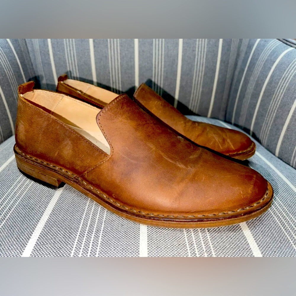 Astorflex Brown Leather Slip On Shoes